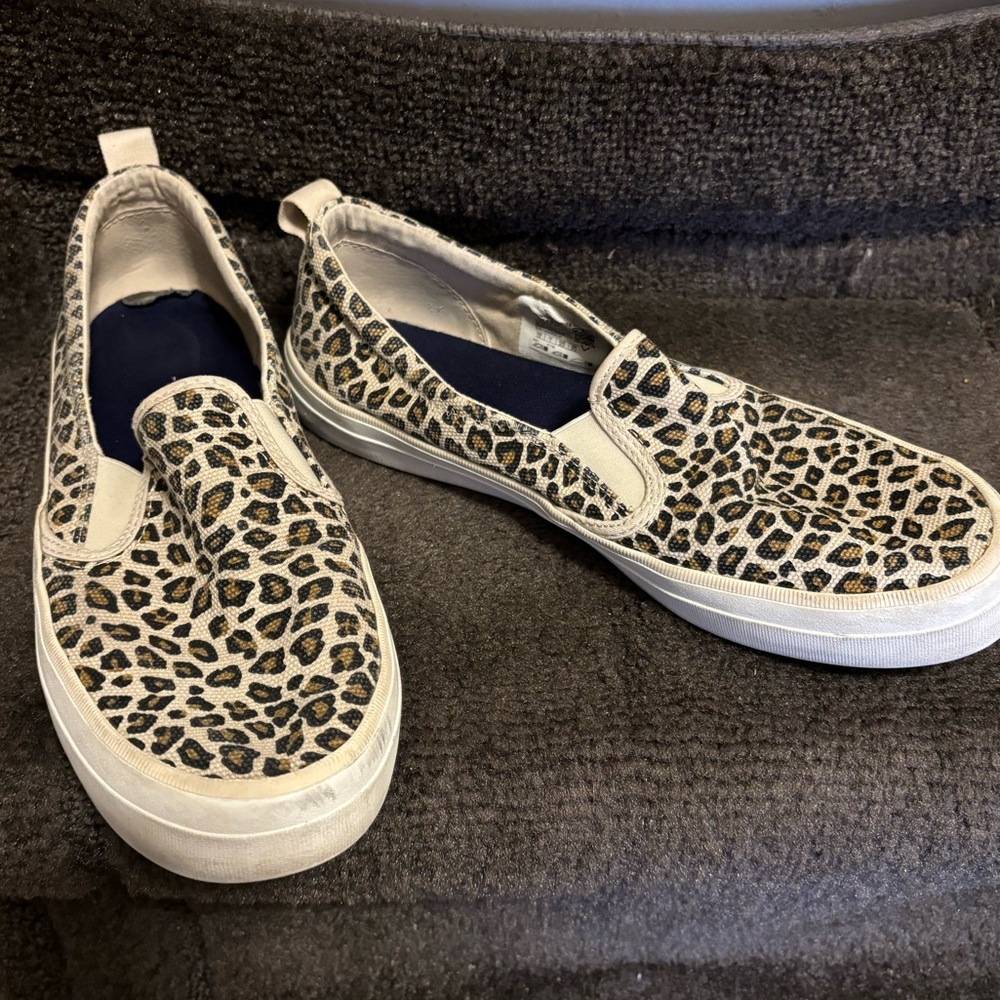 SPERRY Leopard Slip On Sneaker - Size 9 1/2 Women’s